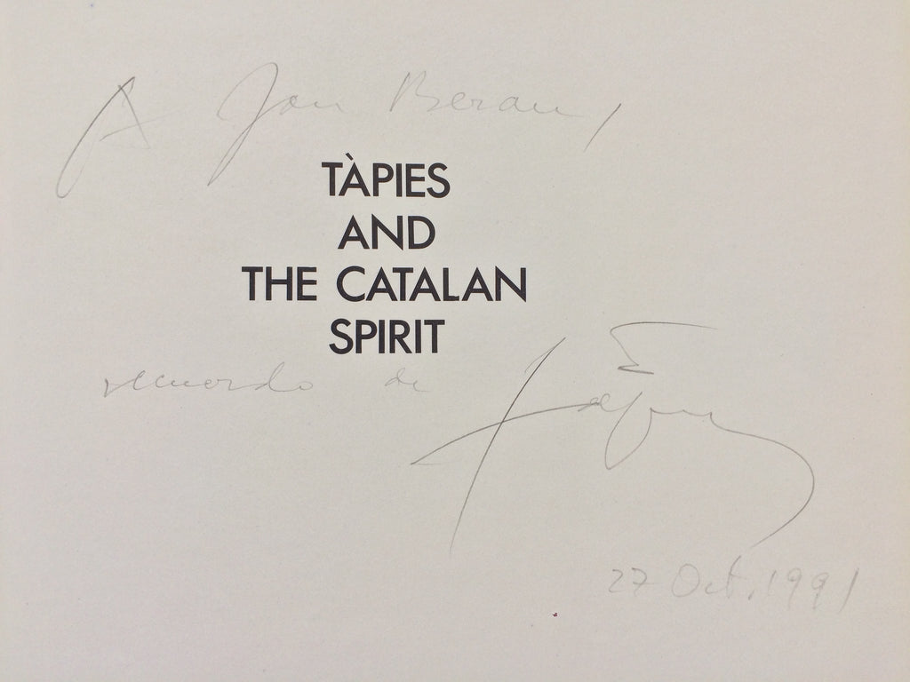 ANTONI TÁPIES - podepsané knihy.