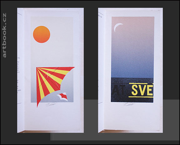 HOLOUBEK, JAROSLAV: FAUSTOVY NAROZENINY. 4 bar. sign. litografie TOMÁŠ BÍM.