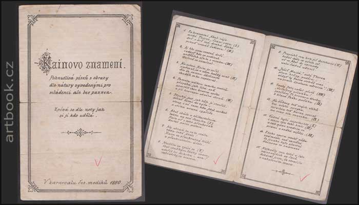 KAINOVO ZNAMENÍ. 1880.