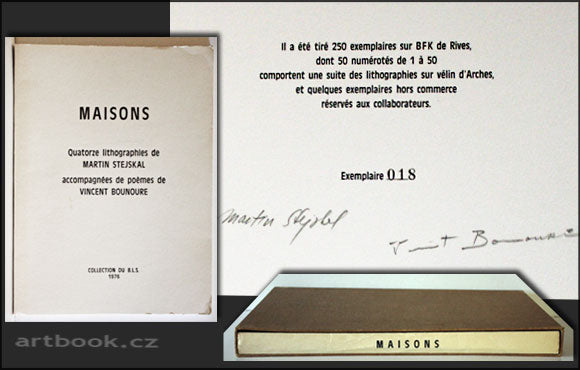 STEJSKAL, MARTIN, VINCENT BOUNOURE. MAISONS. - Paris, collection du B.L.S., 1976. / surrealismus