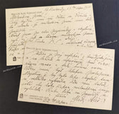 Mikoláš Aleš (18.11.1852 - 10.7.1913). Český malíř. - rukopis o rybách.