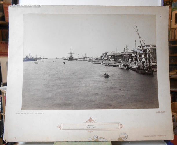 AEGYPTEN. Port Said. 160x210 / ALOIS BEER (kol. 1890).