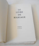Šíma - LE LIVRE DE MARIAGE. 1922.