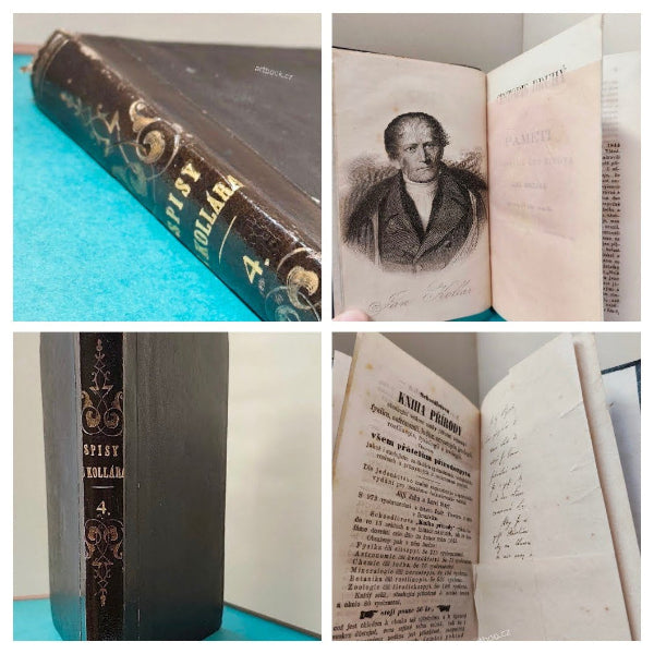 Spisy Jána Kollára. Cestopis druhý a Paměti z mladších let života Jana Kollára sepsány od něho samého. - 1863.