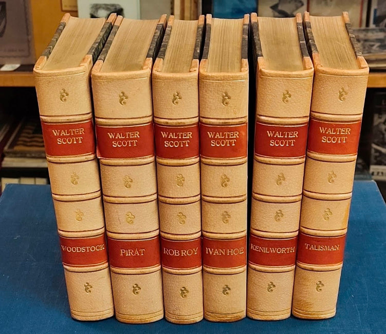 Spisy Waltera Scotta - IVANHOE, KENILWORTH, PIRÁT, WOODSTOCK, TALISMAN, NEBEZPEČNÝ HRAD, ROB ROY.