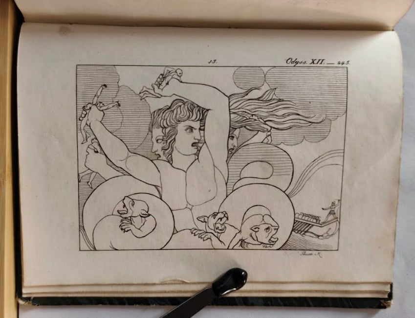 Vierunddreißig Umrisse zur Ilias + Odyssee. J. Flaxmann. - 1839.