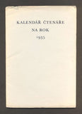 KALENDÁŘ ČTENÁŘE NA ROK 1935.