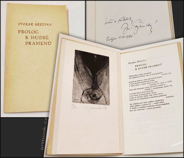 BŘEZINA, OTOKAR: PROLOG K HUDBĚ PRAMENŮ. 1985. Orig. lept R. Jařabáčková.