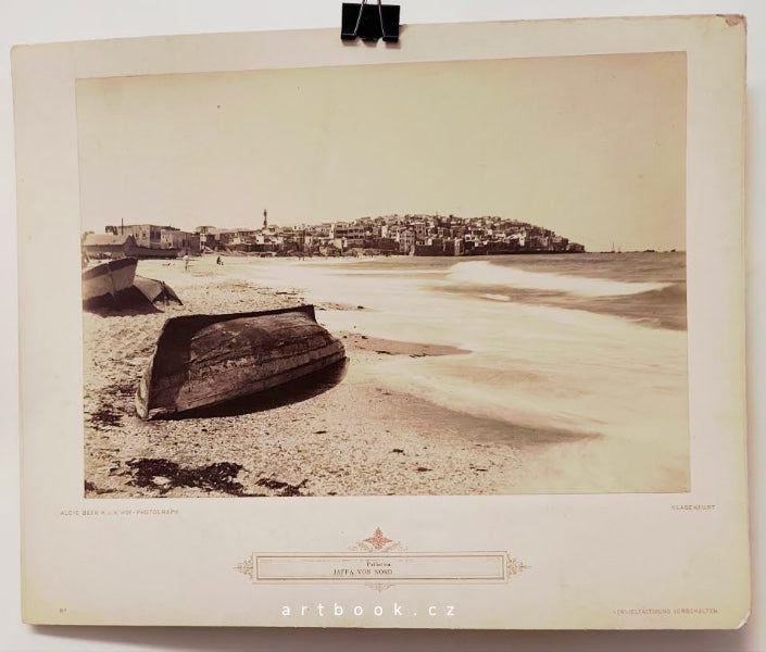 PALÄSTINA. Jaffa von Nord. 160x210 / ALOIS BEER (kol. 1890).
