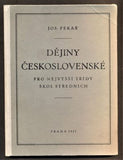 PEKAŘ, JOSEF: DĚJINY ČESKOSLOVENSKÉ. - 1921.