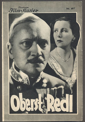 OBERST REDL. - 1931.  Illustrierter Film-Kurier. Nr. 187.
