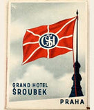 ŠROUBEK; KAREL: GRAND HOTEL ŠROUBEK; PRAHA.  - 1938. Ilustrace A. VIĎOUREK.