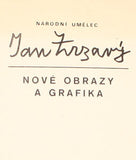 1974. 2 podpisy Jana Zrzavého. Katalogl Galerie Fronta.