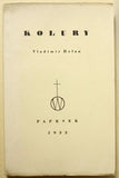 HOLAN; VLADIMÍR: KOLURY. - 1931. 1. vyd. Edice Paprsek Sv. 20. /Vokolek/