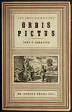 KOMENSKÝ; JAN AMOS: ORBIS PICTUS. - 1941. Svět v obrazích. Grafická úprava FRANTIŠEK MUZIKA.
