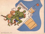 Americká armáda v Praze; generál Eisenhower; II. sv. válka; osvobození; pohlednice; žánry.