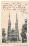 PARIS - EGLISE ST-JEAN-BAPTISTE (BELLEVILLE).  - 1900. Pohlednice. Paříž. Francie. Cizina. Místopis. Dlouhá adresa.