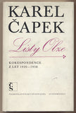 ČAPEK; KAREL: LISTY OLZE. - 1971. Obálka KAREL ŠEJNA. /kč/