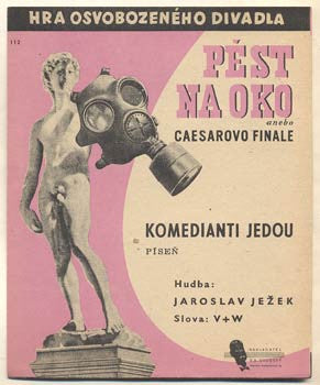 1938. Osvobozené divadlo. Hudba JEŽEK. Slova Voskovec a Werich. /w/