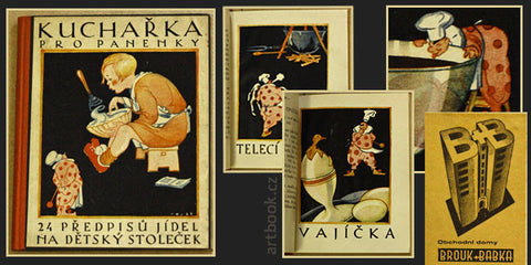 1927. 24 předpisů jídel na dětský stoleček. Ilustrace JOSEF VODRÁŽKA.