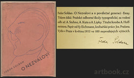 SOLDAN; FEDOR: O NEZVALOVI A POVÁLEČNÉ GENERACI. - 1933. Kresba ADOLF HOFFMEISTER.