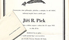 PICK; J. R.: JAK JSEM BYL ZAVRAŽDĚN. - 1963. Divadlo Paravan. /divadelní programy/60/