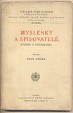 NOVÁK; ARNE: MYŠLENKY A SPISOVATELÉ. - 1913. Česká knihovna zábavy a poučení.