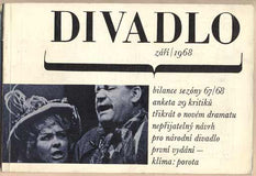 DIVADLO. Září. 1968. (19. ročník). - 1968. Obálka LIBOR FÁRA. Foto KOUDELKA; ŠTACH. /Klíma/.