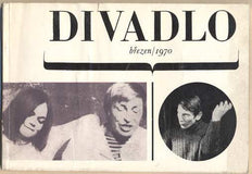DIVADLO. Březen. 1970. (21. ročník). - 1970. Obálka LIBOR FÁRA. Foto MELENA.
