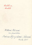 SEIFERT; JAROSLAV: KOULELO SE; KOULELO. - 1955. Ilustrace BOŽENA VEJRYCHOVÁ-SOLAROVÁ; úprava ZDENĚK ROSSMANN; Podpis ilustrátorky.