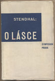 STENDHAL (HENRY BEYLE): O LÁSCE. - 1930. Symposion. Obálka K. TEIGE.