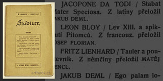 STUDIUM. 4. sborník; duben 1907. - 1907. Stará Říše na Moravě.  Leon Bloy; Jakub Deml; Pius X. /sr/ REZERVACE