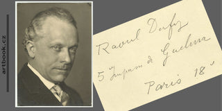 RAOUL DUFY. (1877 - 1953) - 1928. ORIGINAL PHOTOGRAPH. Signed. Robert De Smet.