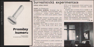 PROMĚNY HUMORU. - 1987. Surrealismus; samizdat. Vratislav Effenberger;  Jan Švankmajer; Martin Stejskal ...