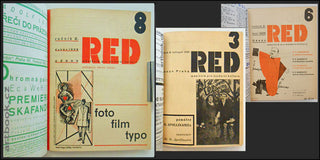 RED. II. 1928 - 1929. - Kompletní ročník; obálky vzadu vevázané. Redaktor Karel Teige.