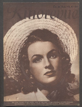 1942. Obrázkový filmový týdeník. Assia Noris.