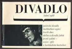 DIVADLO. Leden. 1968. (19. ročník). - 1968. Obálka LIBOR FÁRA. Foto  JOSEF KOUDELKA; SIMERA; SCHOLZ; SVOBODA; TŮMA.