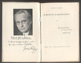 VESELÝ; ANTONÍN: O BOHUŠI ZAKOPALOVI. - 1937. Podpis autora. Divadlo.