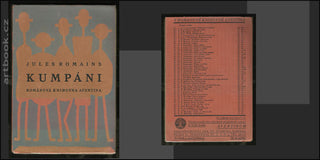 Čapek - ROMAINS; JULES: KUMPÁNI. - 1929. II. vydání. Obálka (lino) JOSEF ČAPEK. /jc/