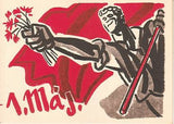 1. MÁJ. - 1949. 10 phlednic. 3 x A. PELC; 7 x A. ZÁBRANSKÝ. /pohlednice/komunistická propaganda/