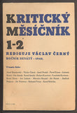 KRITICKÝ MĚSÍČNÍK. - 1948, Ročník IX., č. 1-15. Red. Václav Černý.