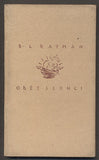 RAÝMAN, B. L.: OBĚT SLUNCI. - 1920.