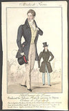 Modes de Paris, ručně kolorovaná rytina, no. 543 - 1.pol. 19. st.