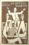 Čapek - ROMAINS; JULES: NA BŘEZÍCH VILLETTE. - 1920. Obálka (lino) JOSEF ČAPEK.