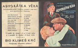 Oldřich Nový; Truda Grosslichtová - ADVOKÁTKA VĚRA - "NA DĚVČE MI NESAHEJ" 1937.