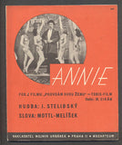 VLASTA BURIAN - PRODÁM SVOU ŽENU "ANNIE". - 1941
