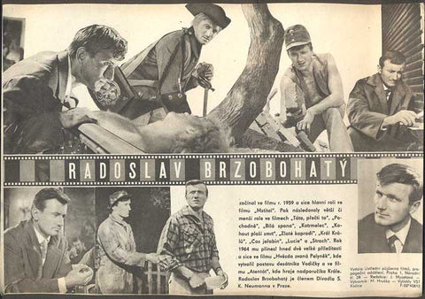 RADOSLAV BRZOBOHATÝ -  Propagační plakát. Výtvarník: M. Hruška.  (1964)