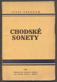 ABRAHAM, JOSEF: CHODSKÉ SONETY. - 1931.