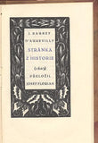 BARBEY D'AUREVILLY; JULES: STRÁNKA Z HISTORIE. - 1920.