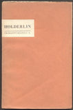 HÖLDERLIN, FRIEDRICH. Prokletí básníci sv. X. - 1932.